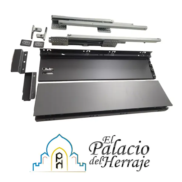 Costado Metal C/Lto Gris Ant 50cm H126 - Feh 6765