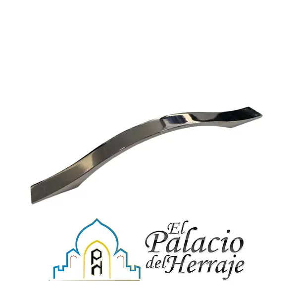 Manija Arco Plana 160mm Cromada Hma672-04