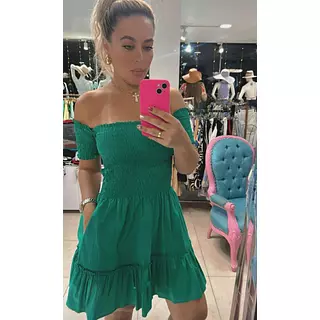 Vestido Verde Oscuro – Elegancia Natural Y Versatilidad