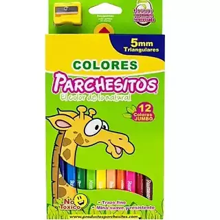 Color Parchesito Tringular Jumbo X12 5mm