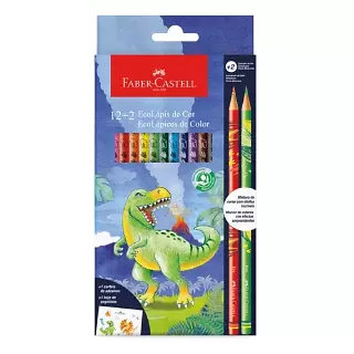 Color Faber X12+2 Dinosaurio 120912+2dino