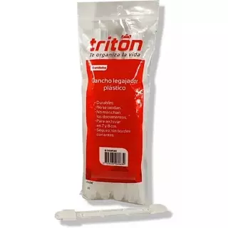 Gancho Legajador Plastico X20 Pappyer O&F Triton