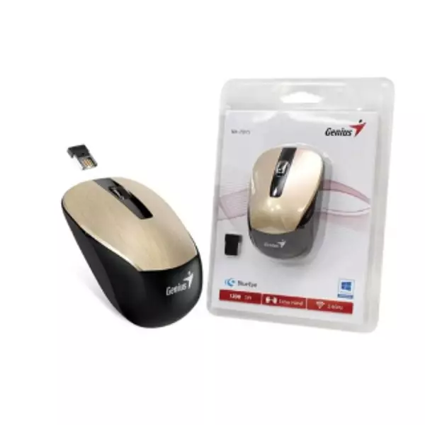 MOUSE GENIUS INALAMBRICO NX7015 DORADO
