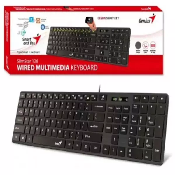 TECLADO GENIUS USB SLIMSTAR 126