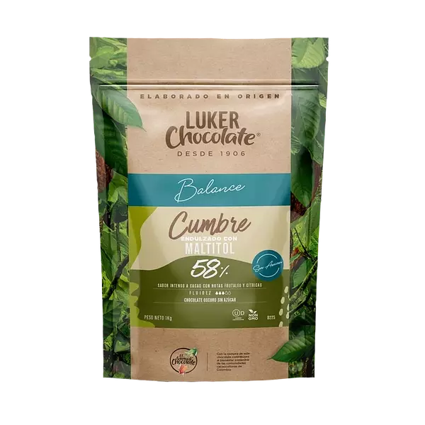 Luker Chocolate Balance Cumbre Libre De Azúcar 58%