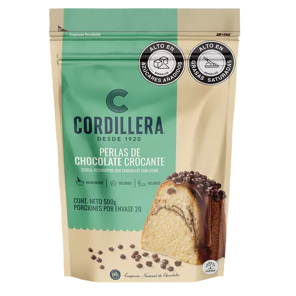 Perlas De Chocolate Cordillera X500gr