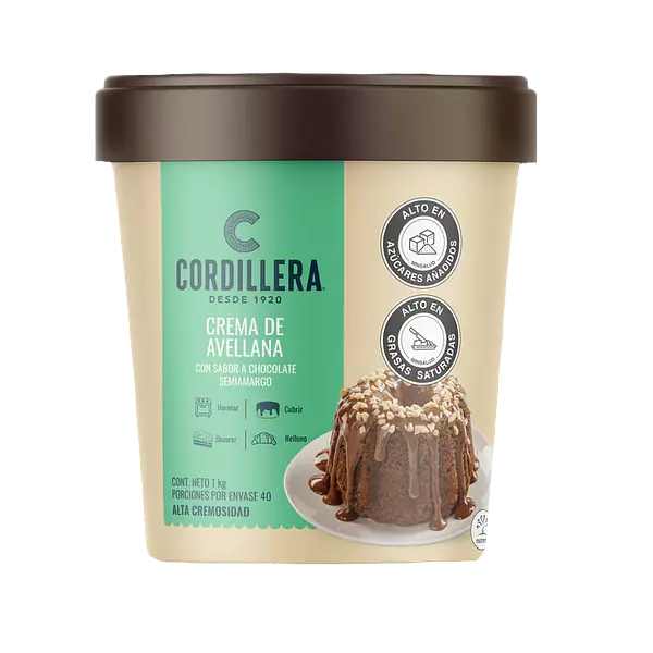Crema De Avellana Cordillera X1kg