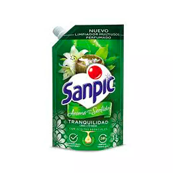 Sanpic Perfumado Tranquilidad Lirio Verde Doypack Limpiad