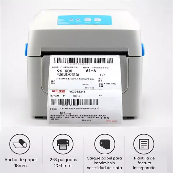 Impresora Térmica De Código De Barras Gp- 1324d