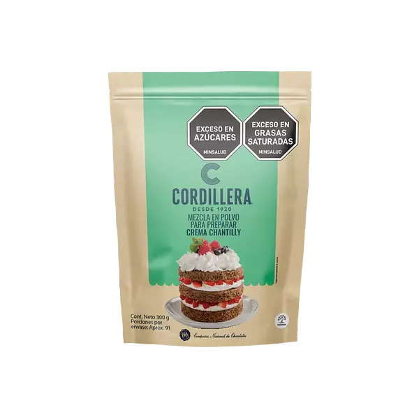 Crema Chantilly En Polvo Cordillera X300gr