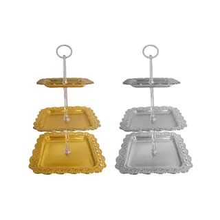 Dulcero De Mesa Cuadrado Brillante