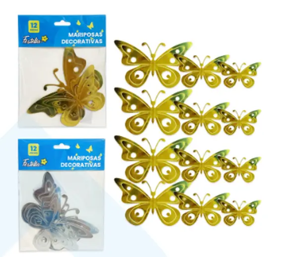 Mariposas Decorativa Paquete X12 -2