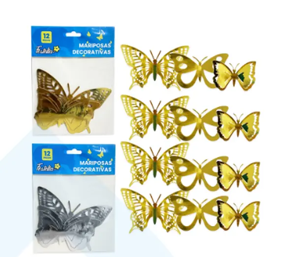 Mariposas Decorativa Paquete X12 -3