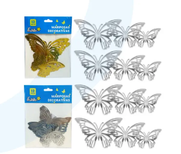 Mariposas Decorativa Paquete X12 -4