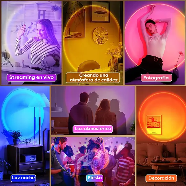 Lámpara Luz Led Proyector Decorativa Con Control