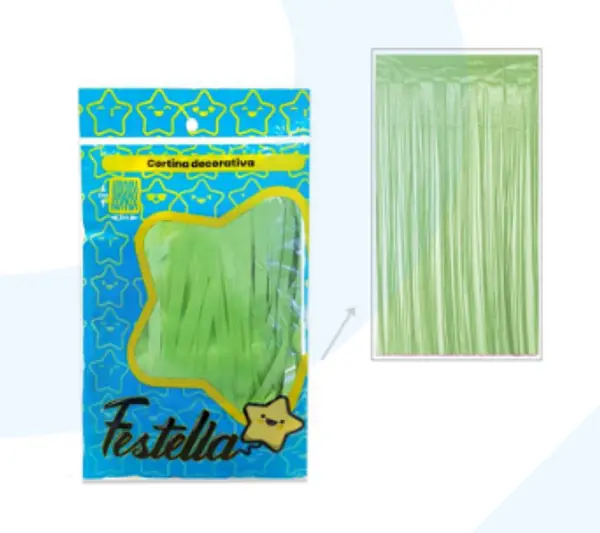 Cortina De Fiesta Verde