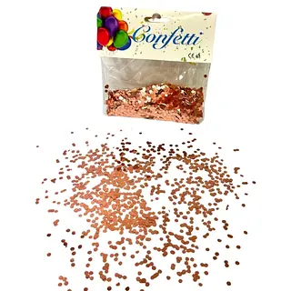 Confeti Para Globos Burbuja Oro Rosa