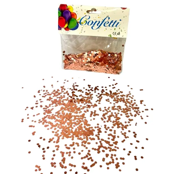 Confeti Para Globos Burbuja Oro Rosa