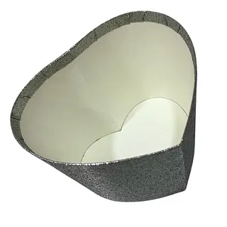 Balde De Corazon Plateado 10cm