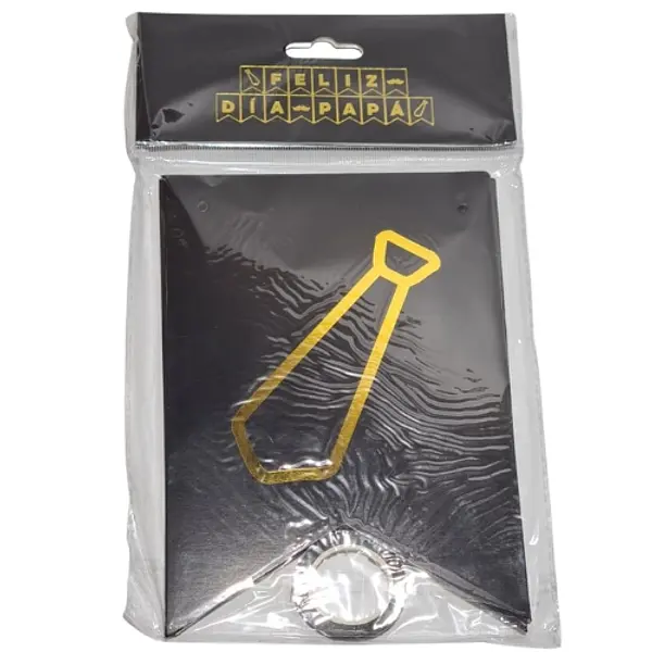 Banderin Feliz Dia Papá Negro Con Dorado