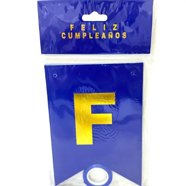 Banderin Feliz Cumpleaños Mate Azul