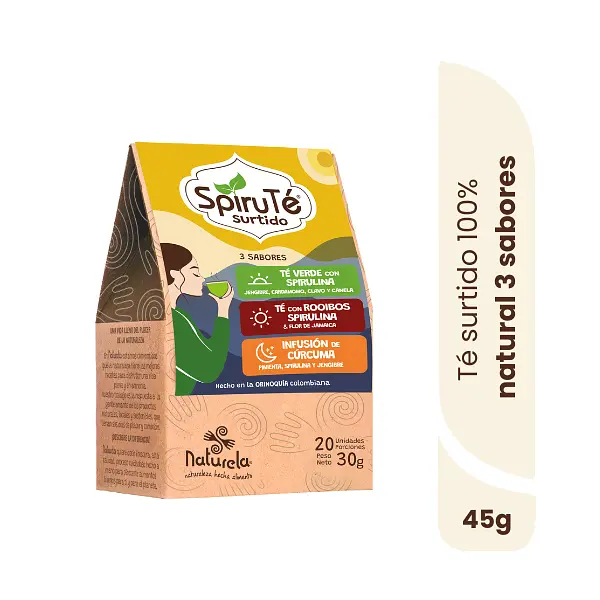 Spiruté Surtido 3 Sabores (Rooibos- Curcuma Y Verde)