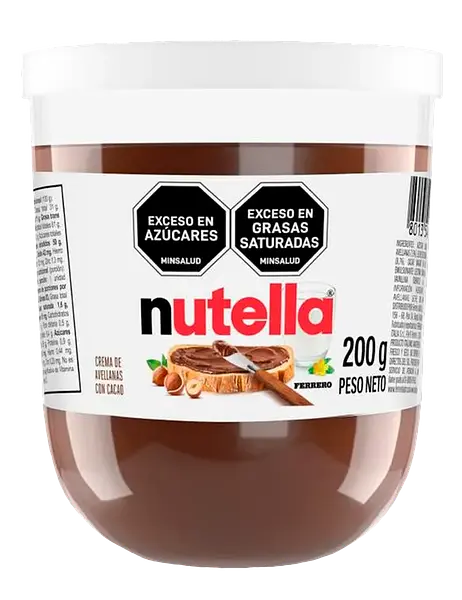 Crema Avellanas Nutella (200 Gr)
