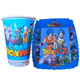 Platos Y Vasos Para Fiesta De Dragon Ball Z