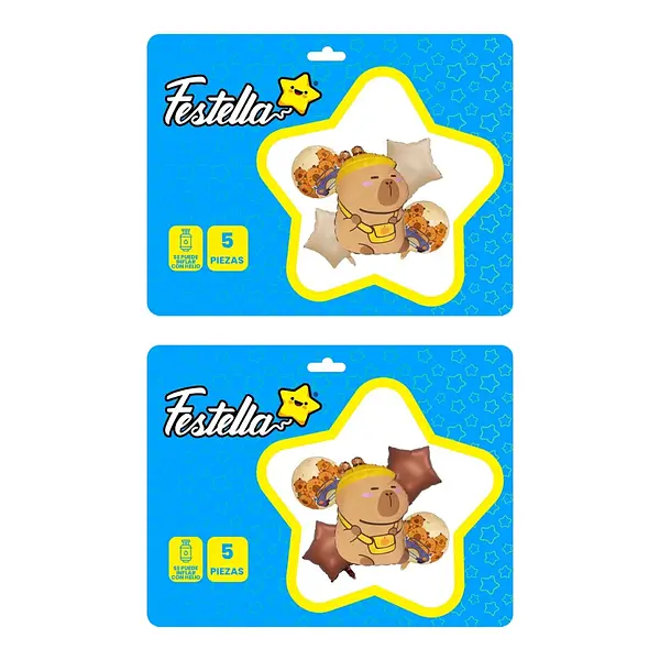 Bouquet De Globos Foil De Capibara