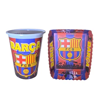 Platos Y Vasos Para Fiesta De Futbol Barcelona
