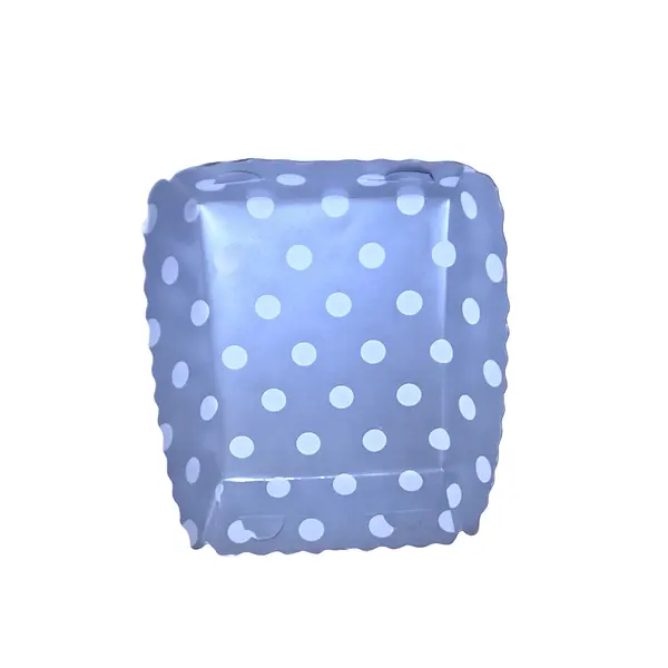 Platos Y Vasos Para Fiesta De Puntos Blanco Y Fondo Plateado