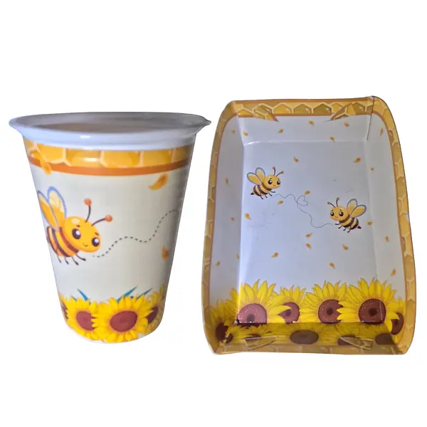 Platos Y Vasos Para Fiesta De Abejas Con Miel