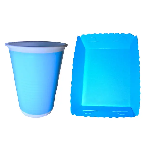 Platos Y Vasos Para Fiesta De Azul Pastel