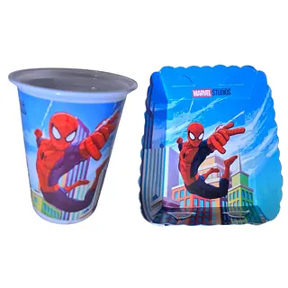 Platos Y Vasos Para Fiesta De Spiderman