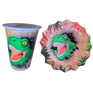 Platos Y Vasos Para Fiesta De Dinosaurio