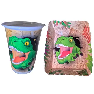 Platos Y Vasos Para Fiesta De Dinosaurio