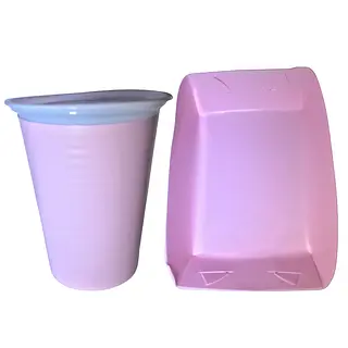 Platos Y Vasos Para Fiesta De Rosado Pastel