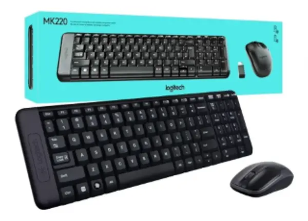 Combo Logitech Inalambrico Mk220 Teclado Mouse
