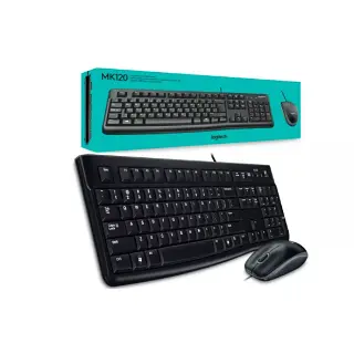 Combo Logitech Inalambrico Mk 120 Teclado Mouse