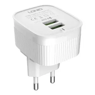 Cargador Usb De Pared Blanco Ldnio