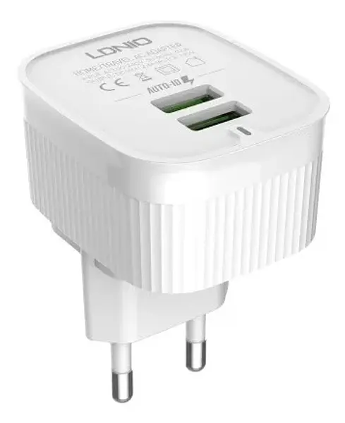 Cargador Usb De Pared Blanco Ldnio