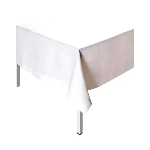 Mantel Unicolor Plastico Rectangular Blanco