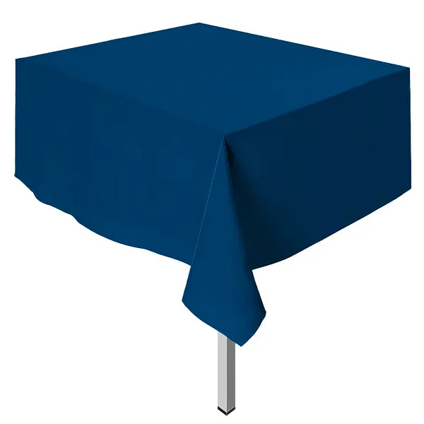 Mantel Unicolor Plastico Rectangular Azul Naval
