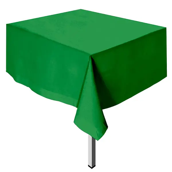 Mantel Unicolor Plastico Rectangular Verde Esmeralda