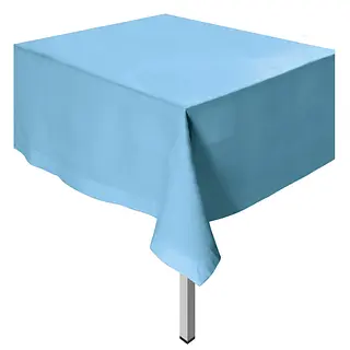 Mantel Unicolor Plastico Rectangular Azul Pastel