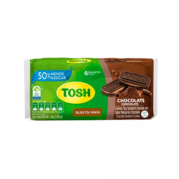 Galleta Tosh Sandwich Chocolate