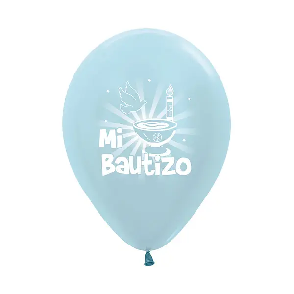 Globo Sempertex Satin Azul Bautizo