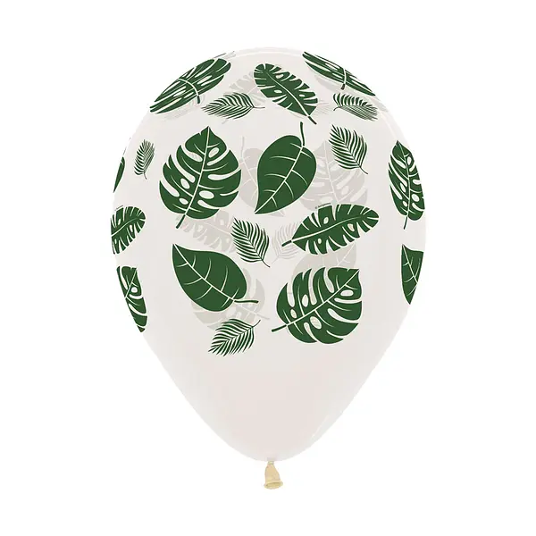 Globo Sempertex Fashion Cristal Infinity Hojas Verde Selva