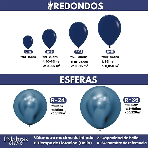 Globo Sempertex Satin Y Metal Surtido Infinity Coronas F.C