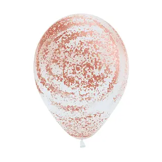 Globo Sempertex Fashion Blanco Graffiti Dorado Rosa